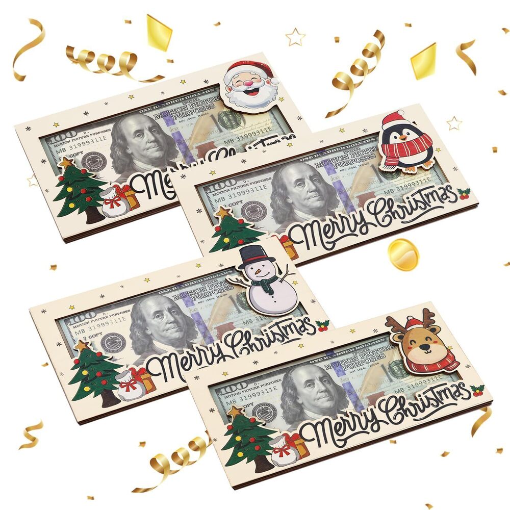 7674 Christmas Unique Money Holder Xmas Cash Holder, Fun Ways to Give Money